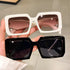 Women Classic Leisure Large Frame Square Sunshades